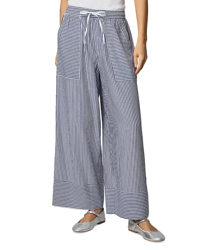Splendid Ella Stripe Wide Leg Pants In Blue