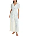 Splendid Ellery Floral Maxi Dress In Green