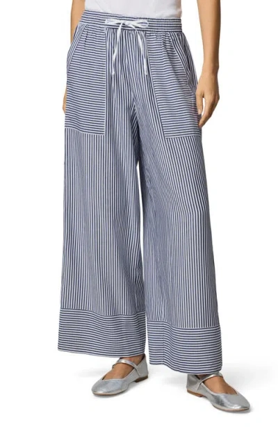 Splendid Ellie Stripe Wide Leg Drawstring Pants In Multi