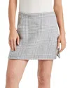 Splendid Elliott Plaid Mini Skirt In Grey Glen Check