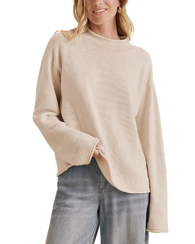 Splendid Elsie Roll Neck Sweater In Neutral