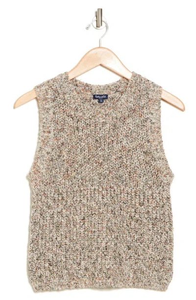 Splendid Elysees Sweater Tank In Olive/ Oat Marl