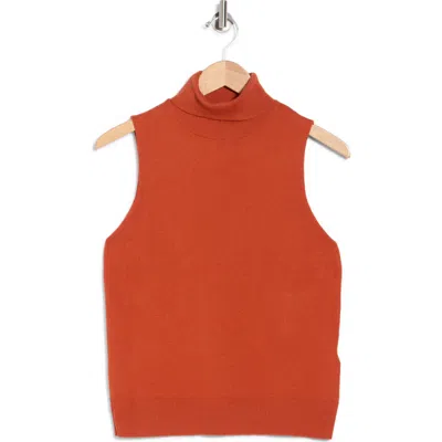Splendid Emily Turtleneck Tank In Orange