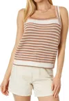 Splendid Enzo Sweater Tank In Sunset Stripe In Multi