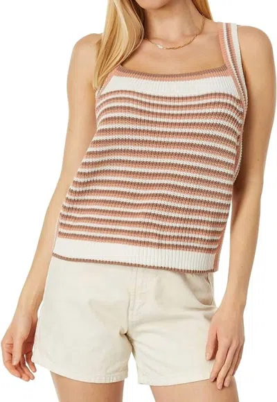 Splendid Enzo Sweater Tank In Sunset Stripe In Multi