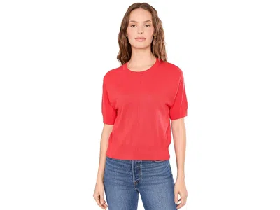 Splendid Erica Short Sleeve Sweater Women's Sweater Firework: Sm (women's 2-4) In Red