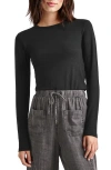 Splendid Eva Slub Top In Black