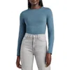 Splendid Eva Slub Top In Deep Teal