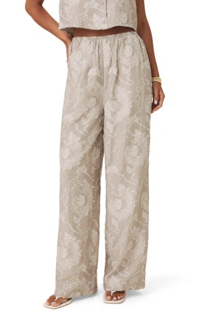 Splendid Ezra Wide Leg Pants In Brown