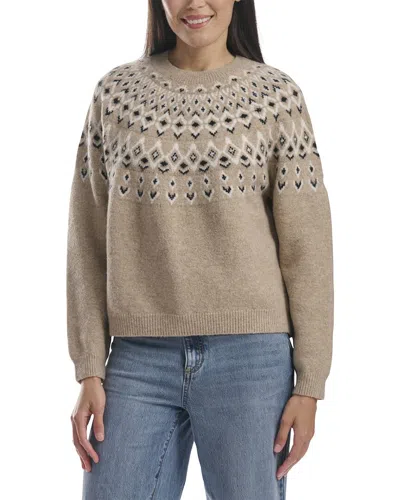 Splendid Fair Isle Sweater In Brown