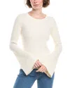 Splendid Farah Wool-blend Sweater In White