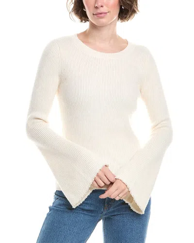 Splendid Farah Wool-blend Sweater In White