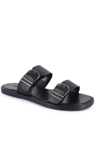 Splendid Women's Farrin Slip On Buckled Slide Sandals In Black