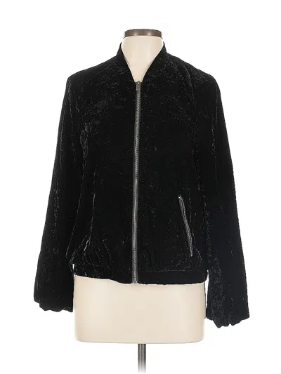 Pre-owned Splendid Faux Fur Jacket In Black