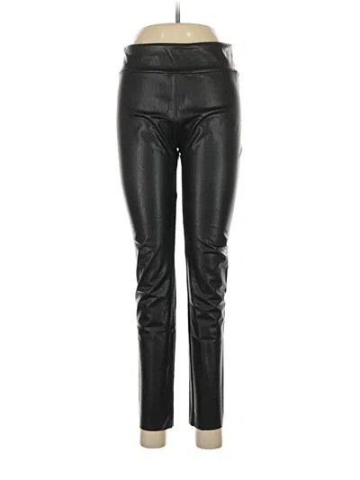 Pre-owned Splendid Faux Leather Pants In Black