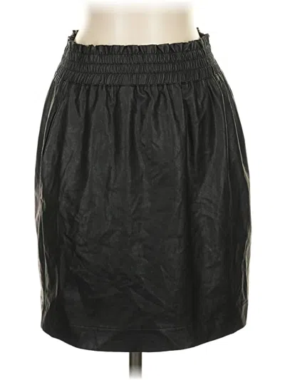 Pre-owned Splendid Faux Leather Skirt In Black