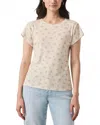 Splendid Faye Crewneck Printed Tee In Neutral