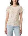 Splendid Faye Crewneck Printed Tee In Nutral Multi