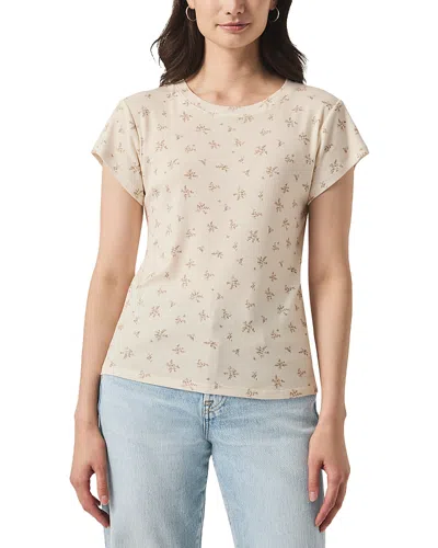 Splendid Faye Crewneck Printed Tee In Nutrl Multi Floral