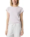 Splendid Faye Crewneck Stripe Tee In Pink