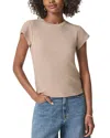 Splendid Faye Crewneck Tee In Fawn