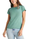 Splendid Faye Crewneck Tee In Lagoon