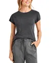 Splendid Faye Crewneck Tee In Lead