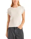 Splendid Faye Crewneck Tee In Oat Heathe