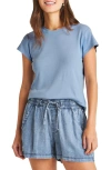 Splendid Faye Crewneck Tee In Sky Blue