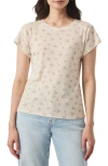 Splendid Faye Crewneck Printed Tee In Nutrl Multi Floral