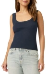 Splendid Faye Scoop Neck Tank In Navy