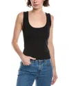 Splendid Faye Scoop Neck Tank In Black