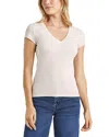 Splendid Faye V-neck Tee In Lead