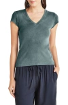 Splendid Faye V Neck Tee In Seaside
