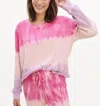 Splendid Felicity Thermal Sweater In Powder Blush In Pink
