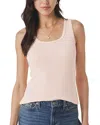 Splendid Fine Rib Scoop Neck Tank In Pink