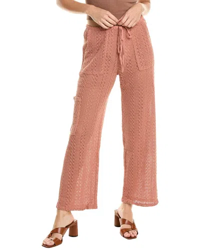 Splendid Finley Crochet Pant In Brown