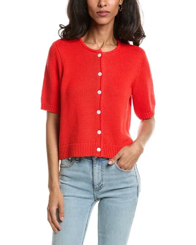Splendid Fisher Cardigan In Orange