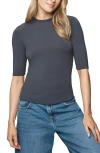Splendid Elbow Sleeve Tee In Blue