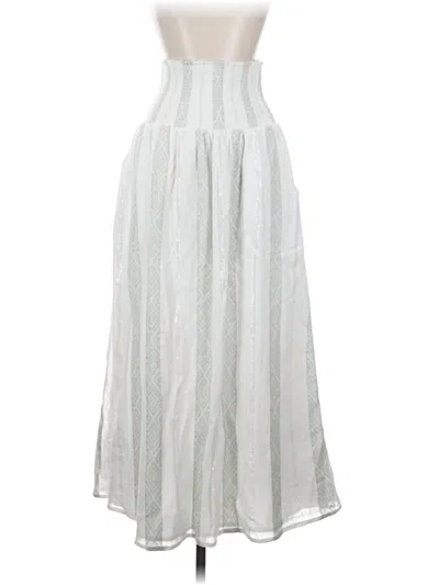 Pre-owned Splendid Formal Skirt In White