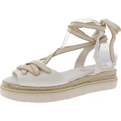 Splendid Fosca Womens Lace-up Manmade Espadrille Heels In Multi