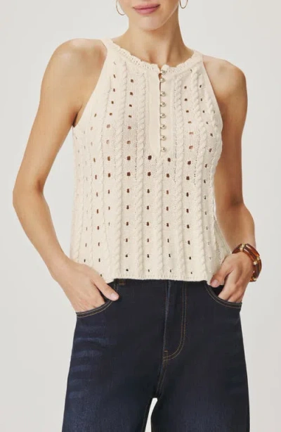 Splendid Foster Sleeveless Cotton Sweater In White