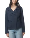 Splendid French Terry Double Breasted Blazer In Blue