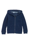 Splendid French Terry Indigo Hoodie In Dark Stone Indigo