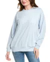 Splendid French Terry Lyr Sweatshirt In Blue