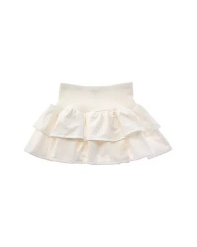 Splendid Kids' French Terry Ruffle Skirt In Black
