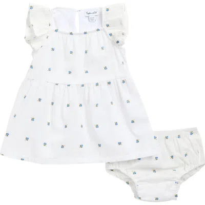 Splendid Babies'  Fresh Floral Dress & Bloomers In White