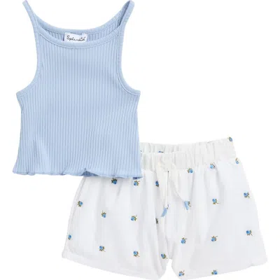 Splendid Babies'  Fresh Floral Tank & Shorts Set