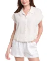 Splendid Gabrielle Gingham Top In White
