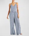 SPLENDID GABRIELLE GINGHAM WIDE-LEG JUMPSUIT